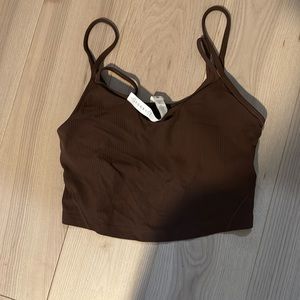 Lulu lemon align ribbed cropped tank top